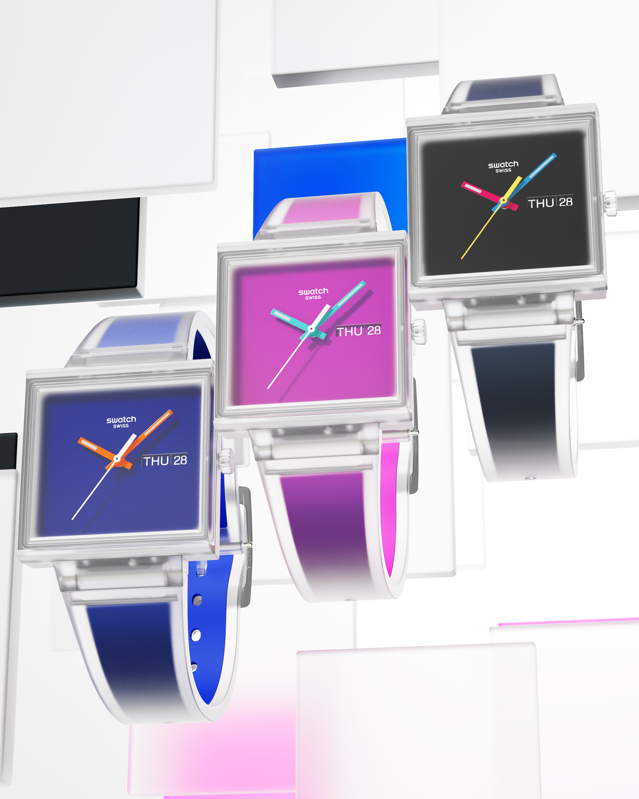 A new square dimension: Swatch unveils the WHAT IF…JELLY