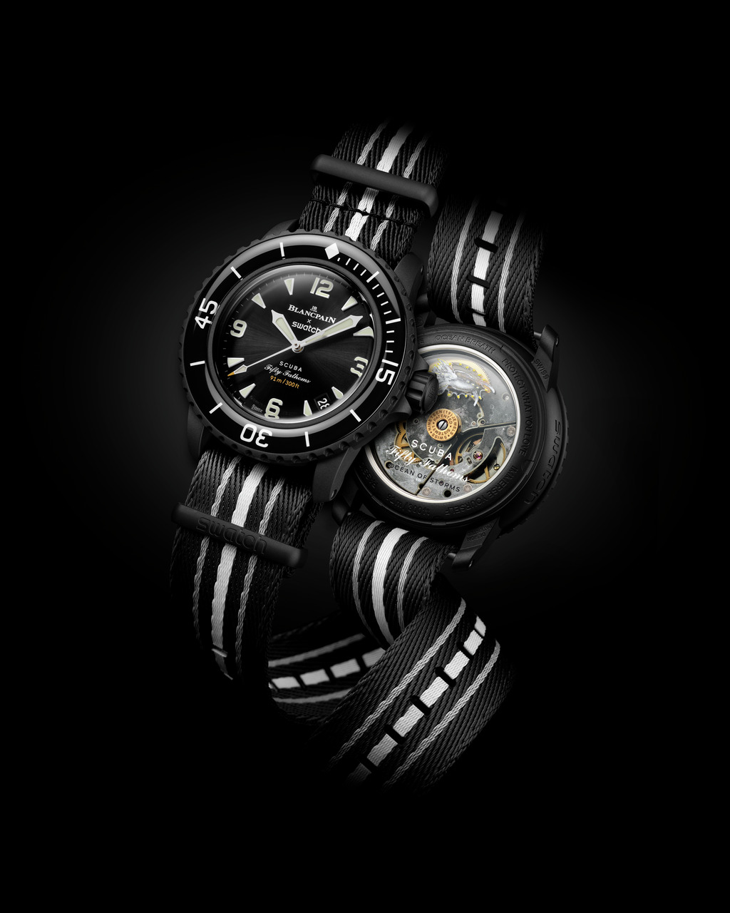 『人気』BLANCPAIN & SWATCH 「OCEAN OF STORM」 Blancpain X Swatch Bioceramic Scuba Fifty Fathoms discovers a