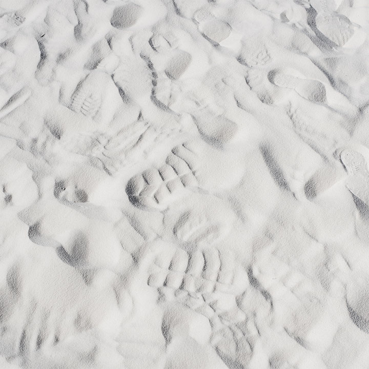 photograph of footprints