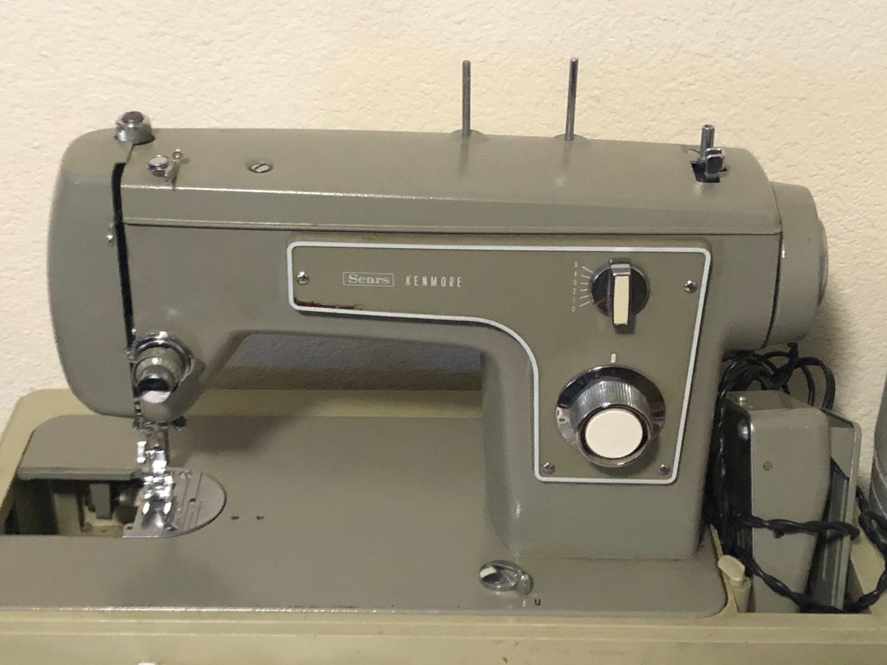 Omolayole’s sewing machine in his bedroom