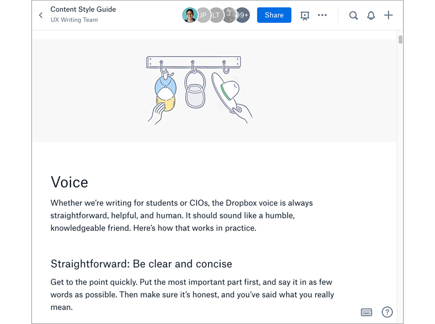 How to create a UX writing portfolio | Dropbox Design