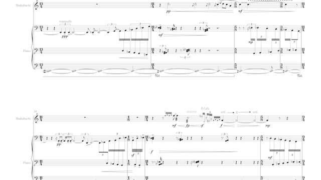 Metaphorical Lines for Shakuhachi and Piano