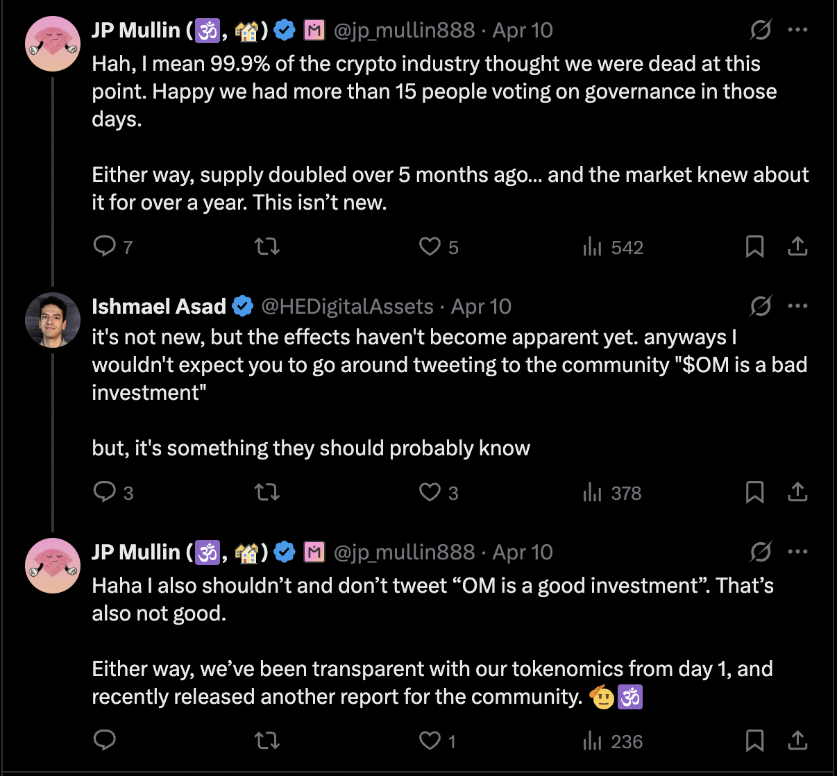 Mantra Co-founder Explains 90% OM Token Collapse