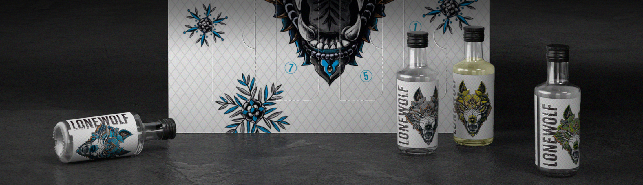 What's Inside - 12 LoneWolf Gins of Christmas - BrewDog