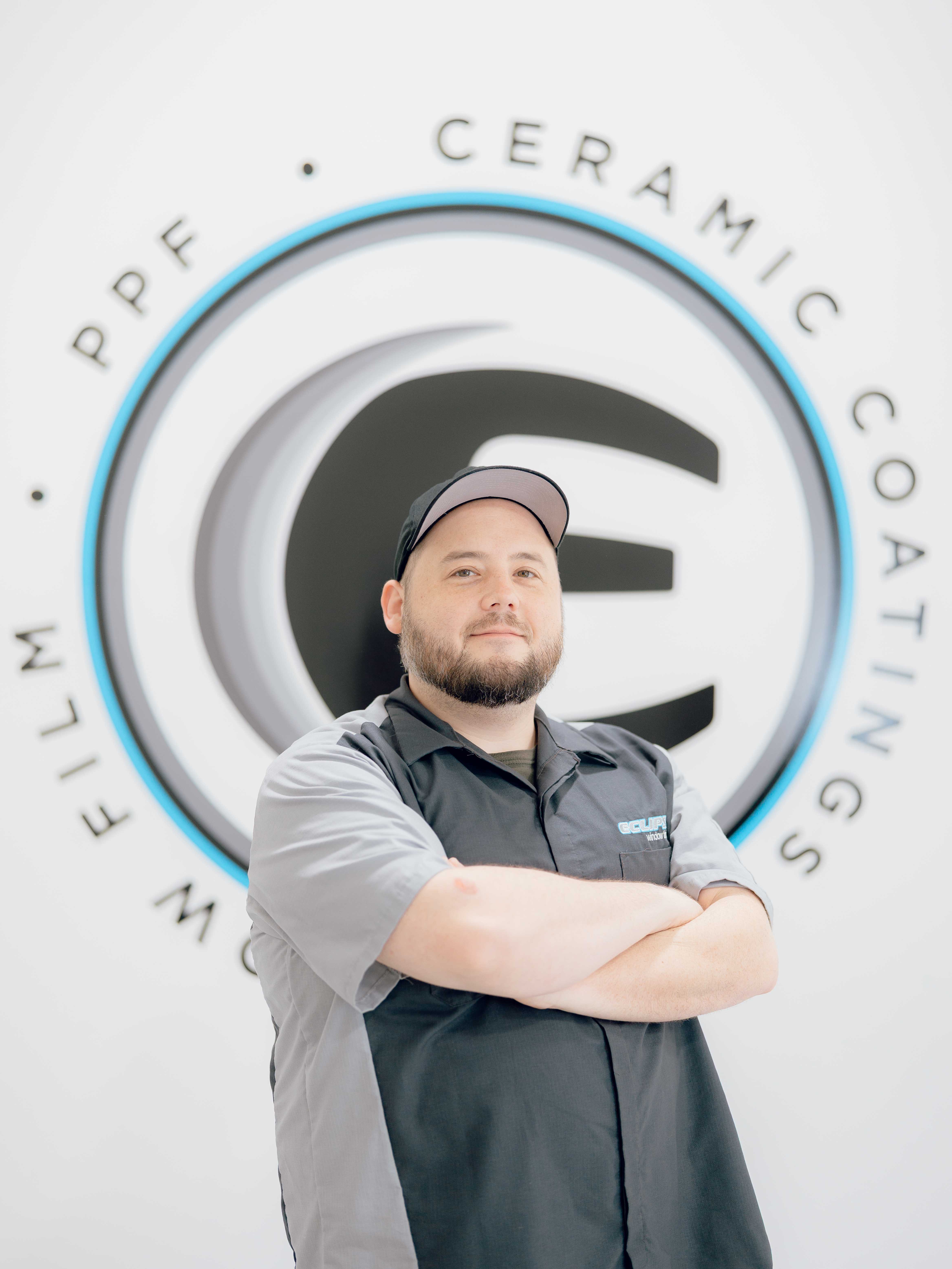 An ppf installer at Eclipse Window Tinting.