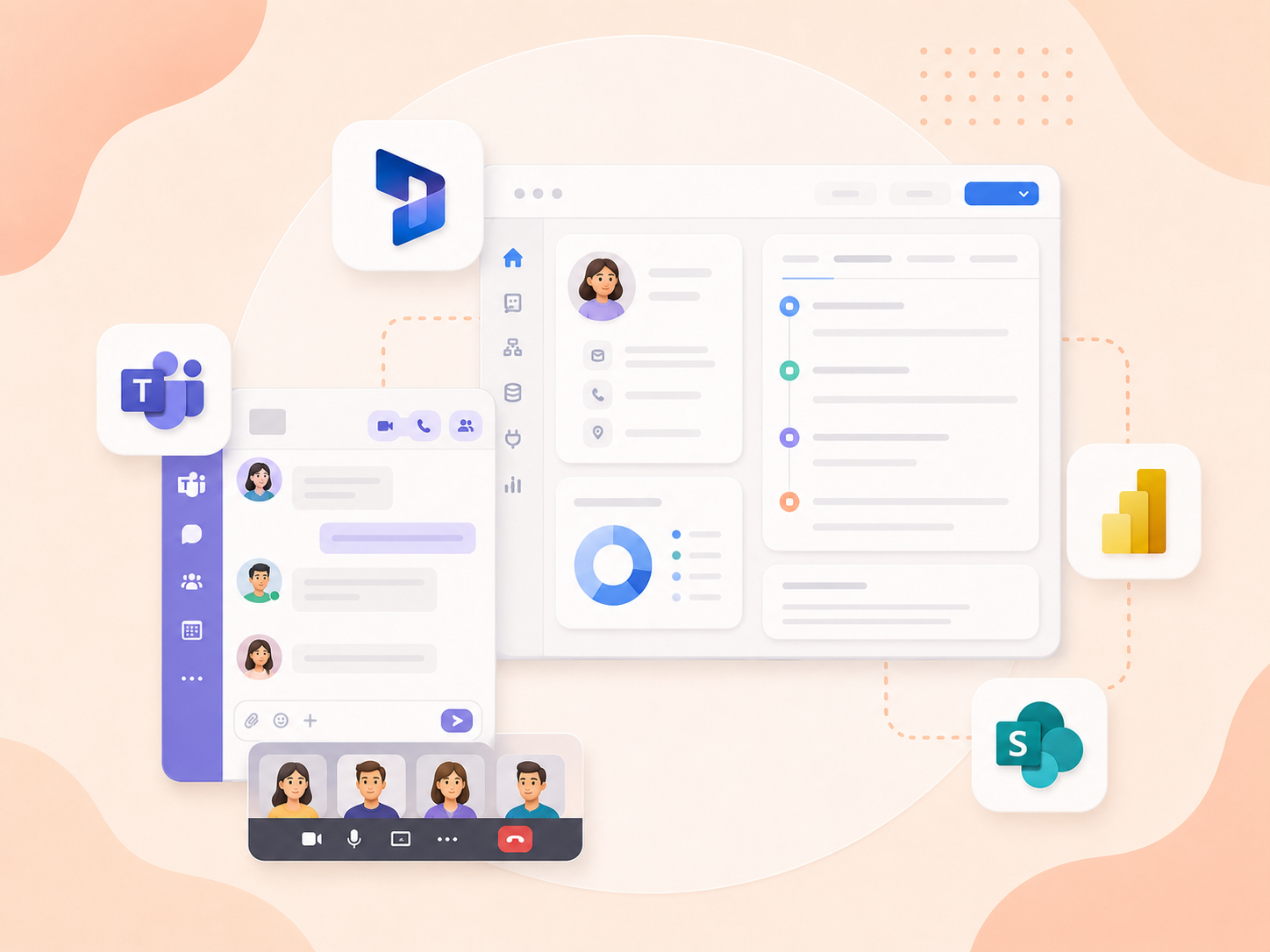 Microsoft Teams integration with customer engagement apps in Dynamics 365