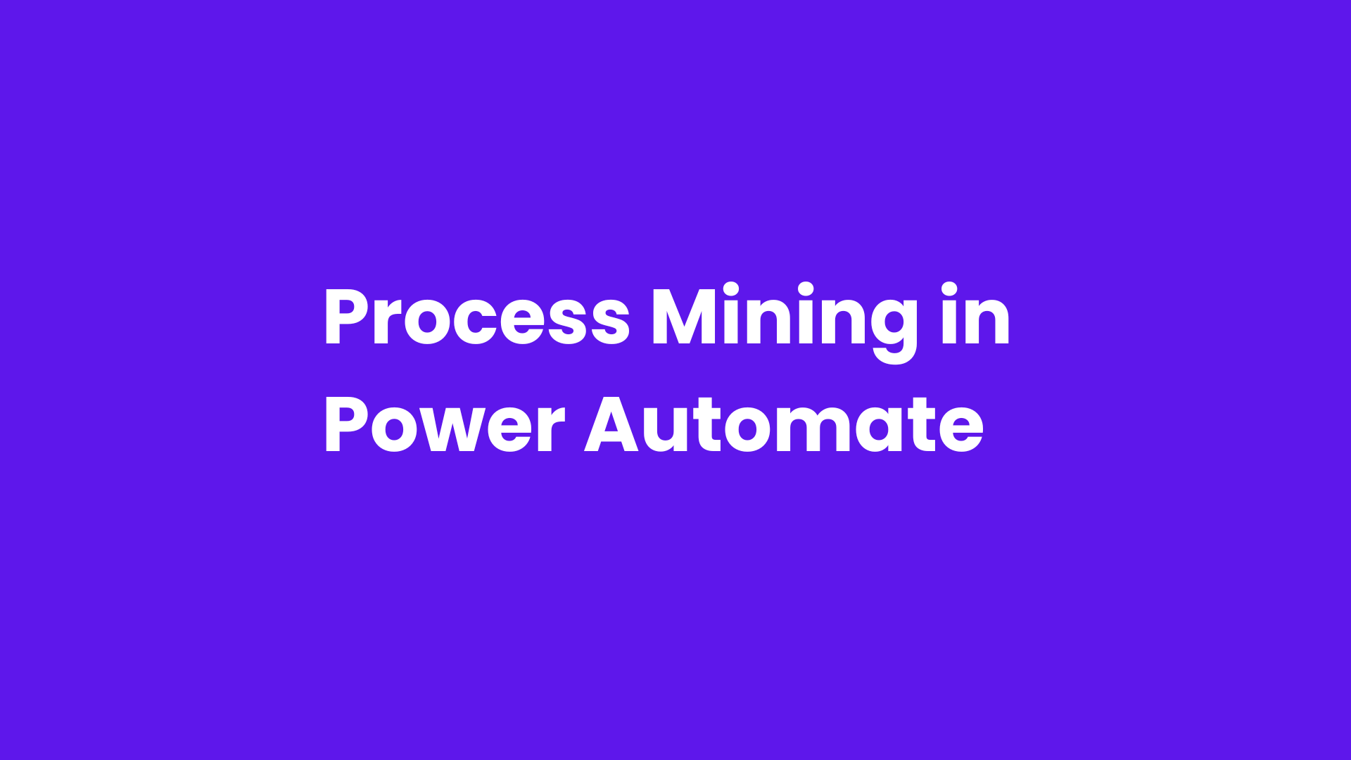 Process Mining in Power Automate