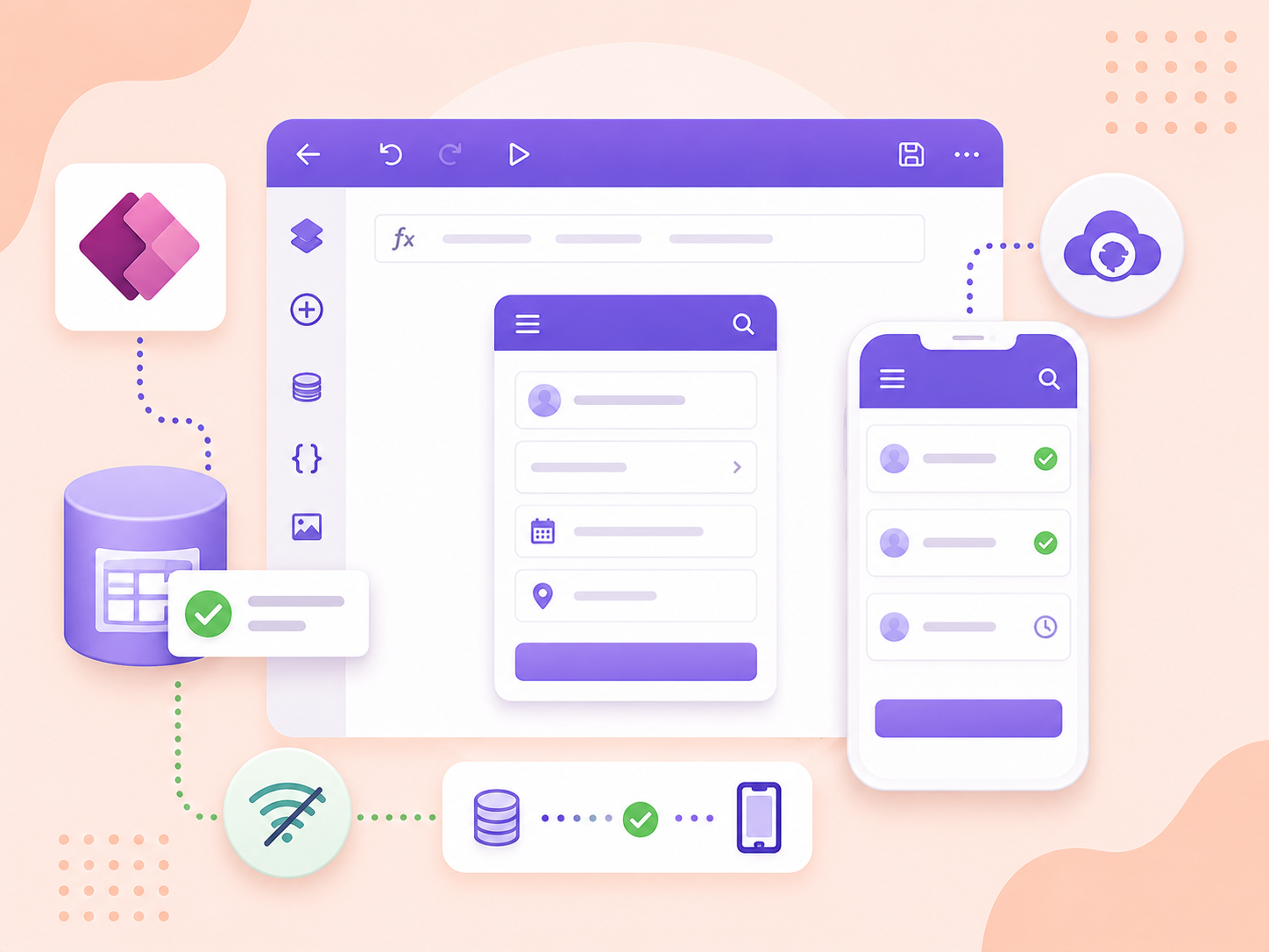 How to build an offline canvas app?