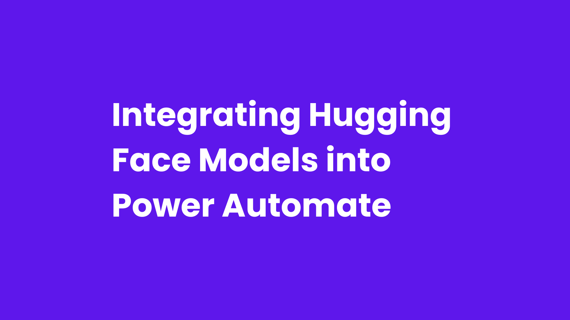 Integrating Hugging Face Models into Power Automate