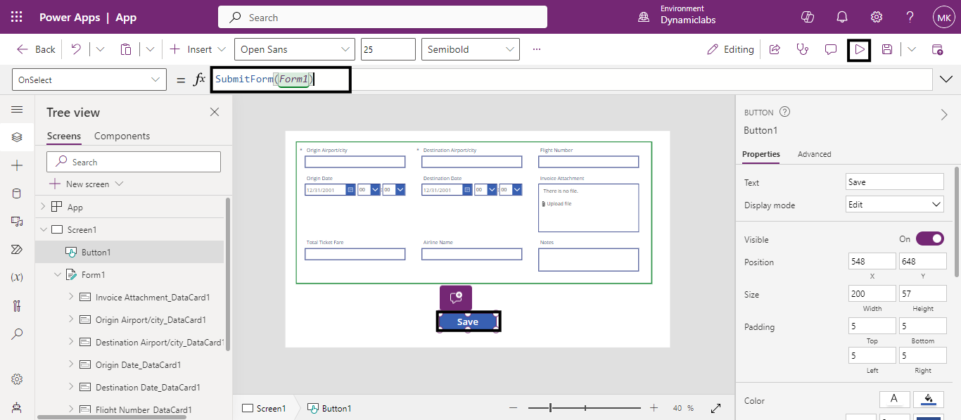 Click on ‘Create’ on the Blank Canvas app tile. 07