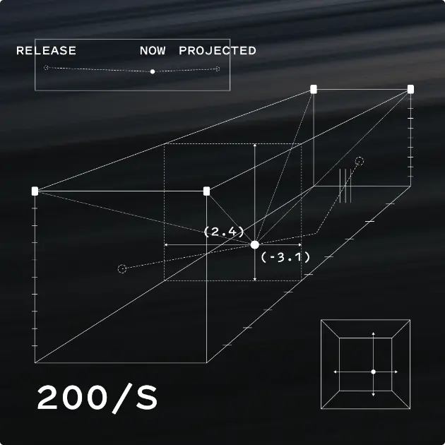 Diagram showing space being tracked