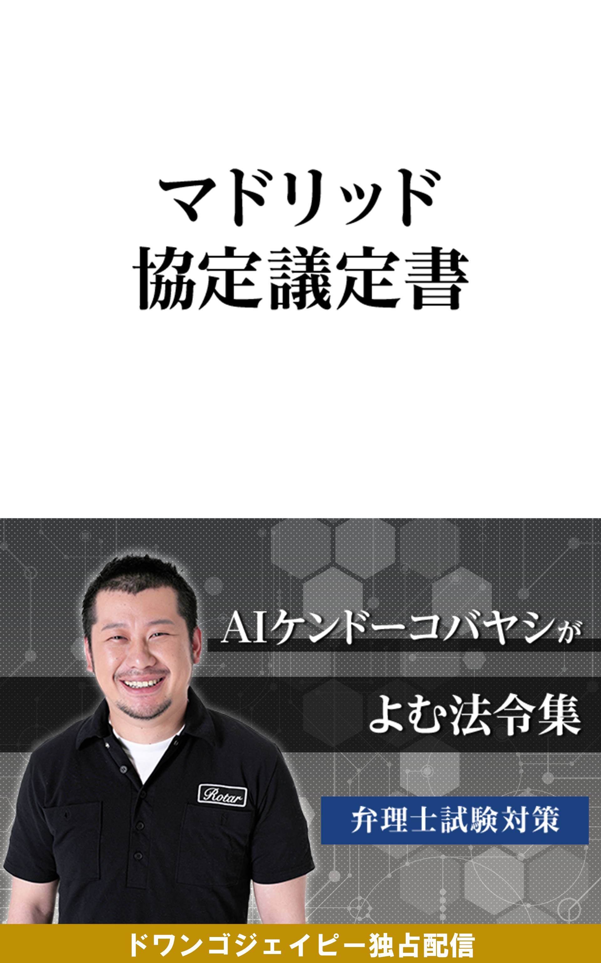 AIケンドーコバヤシがよむ法令集「マドリッド協定議定書」