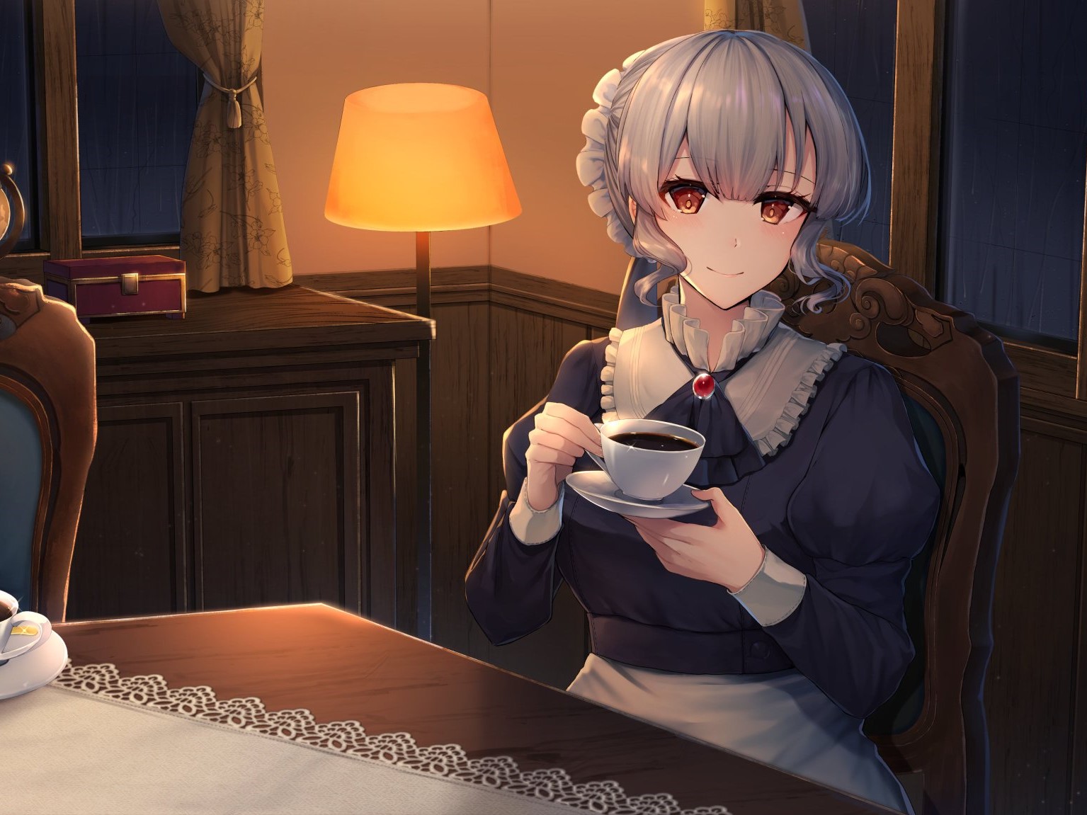 メイドのエレナと耳かきボイス