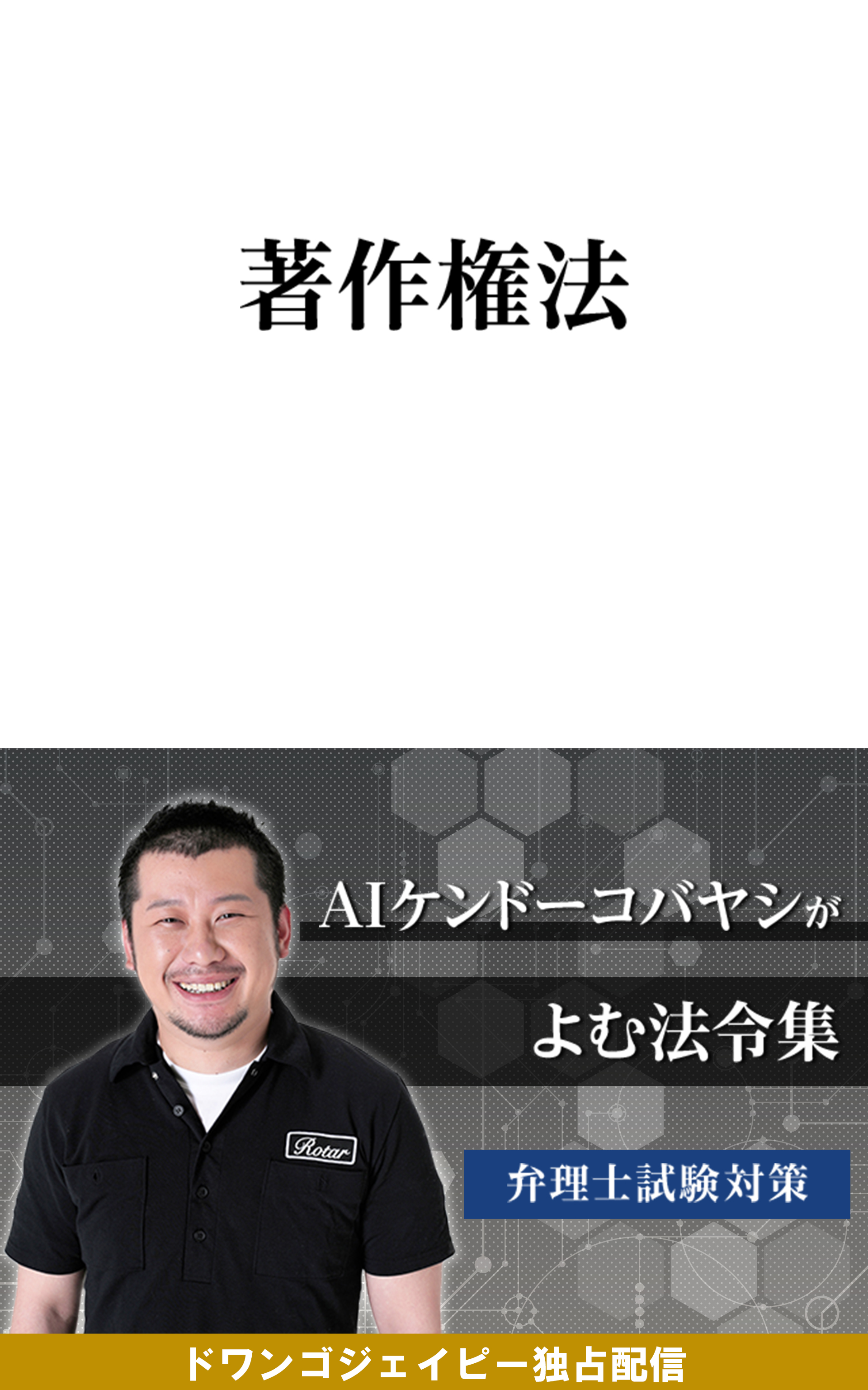 AIケンドーコバヤシがよむ法令集「著作権法」