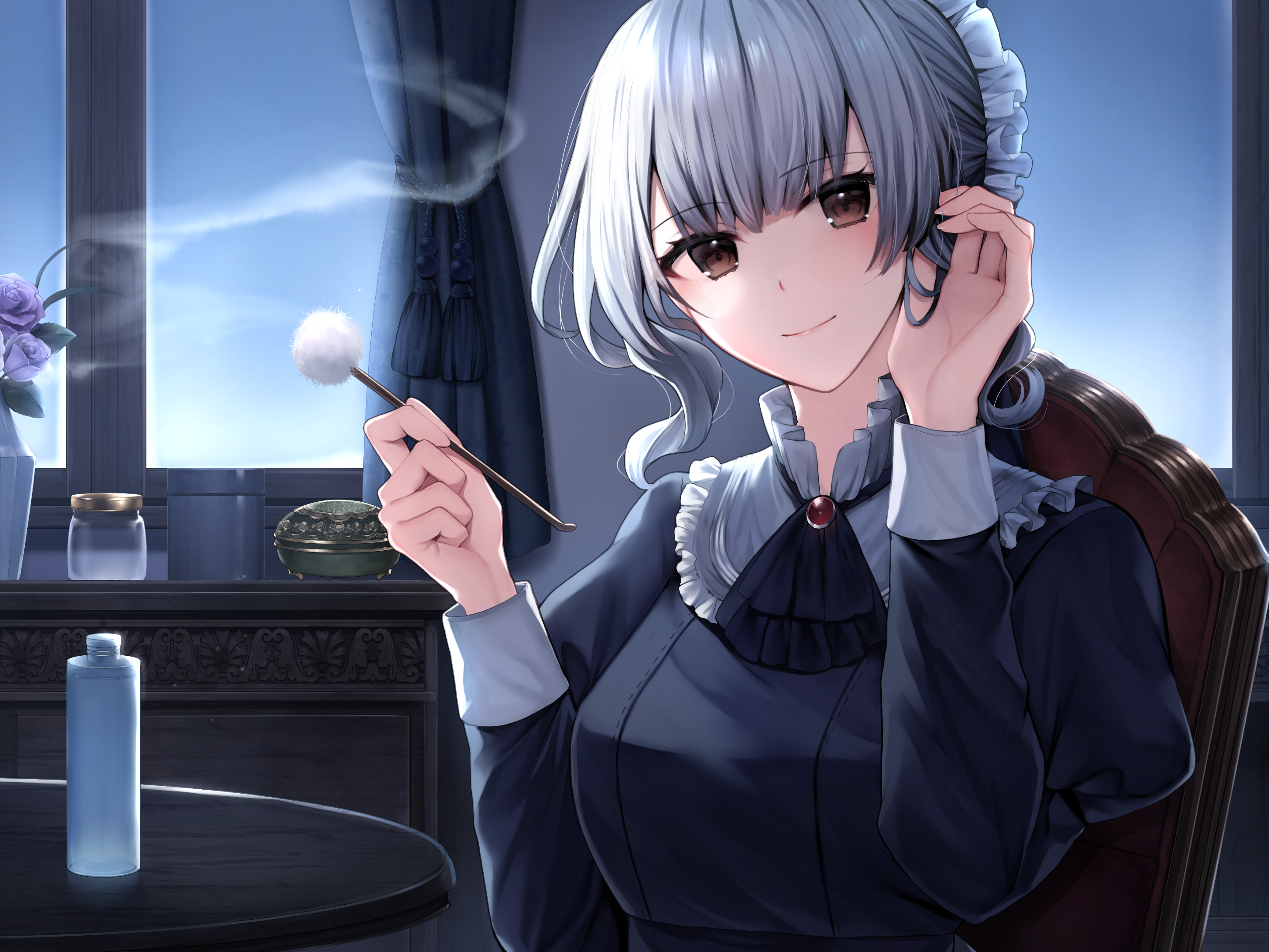 メイドのエレナと鈴虫が鳴く夜に耳かきボイス