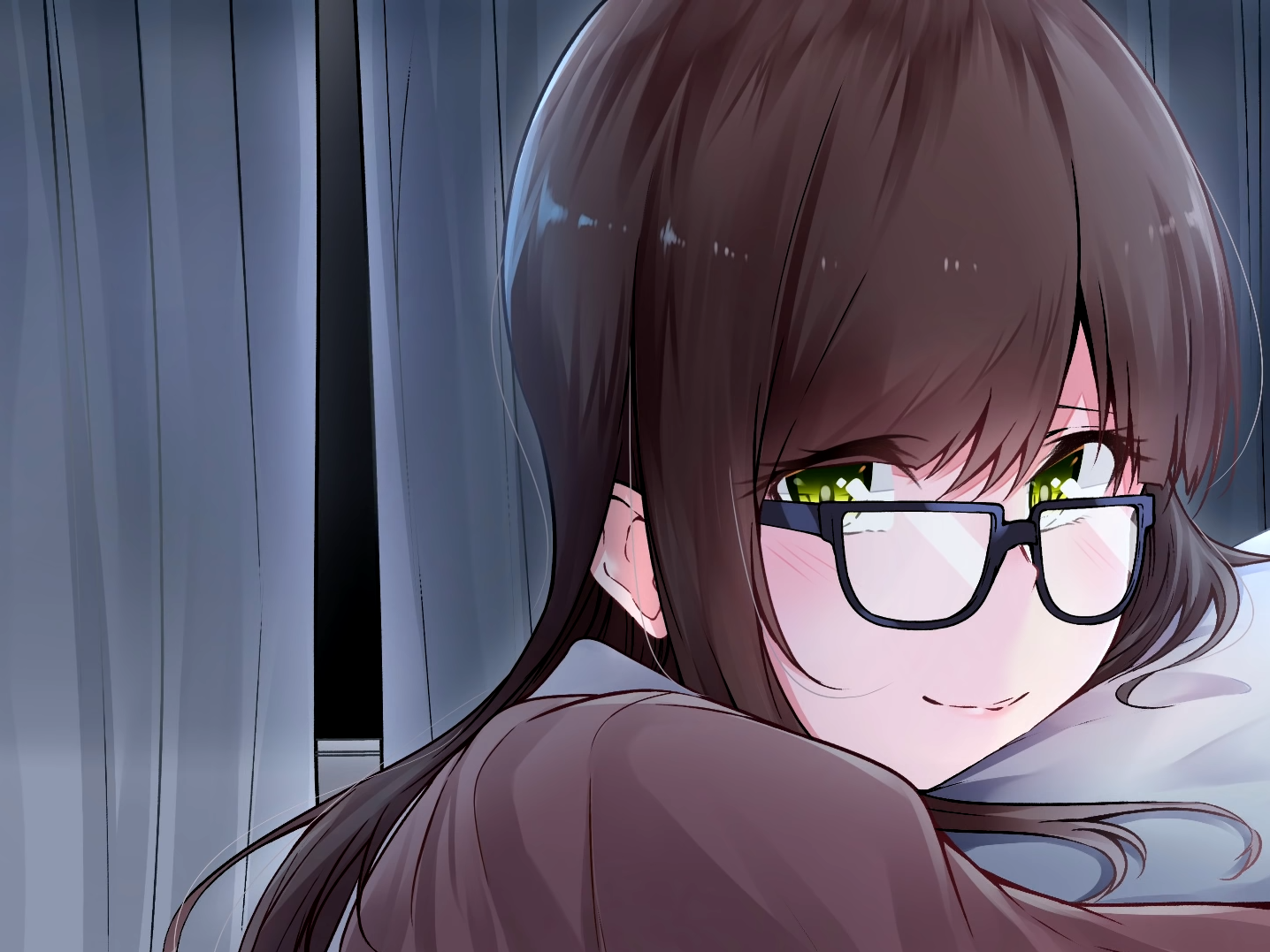 香苗先輩と寝る前に