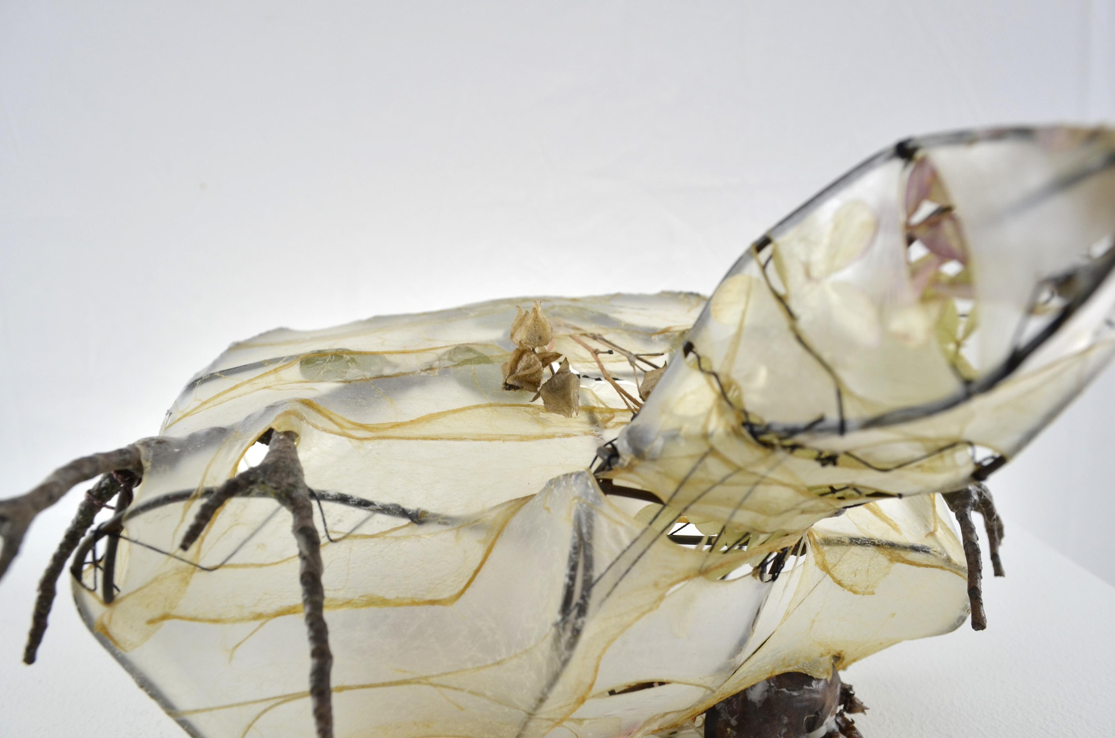 Tosia is a mother turtle made from a variety of found ephemera utilizing sculptural collaging and sewing techniques.  SOLD