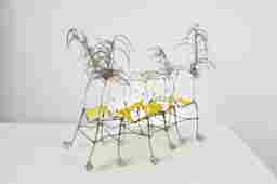 TERRI FRASER CREEPY YELLOW CRITTER 11.5X18X11.5