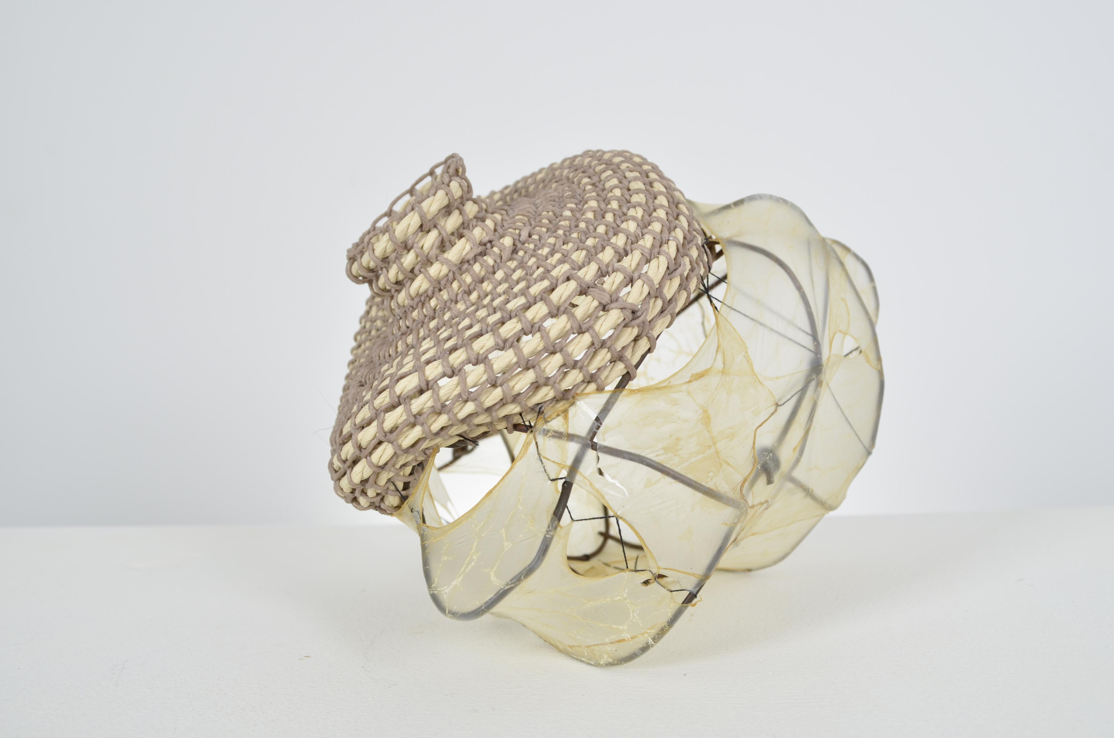Mixed Media, found wire fence, thread, gut, paper twine, & waxed thread -  6X7.5X8