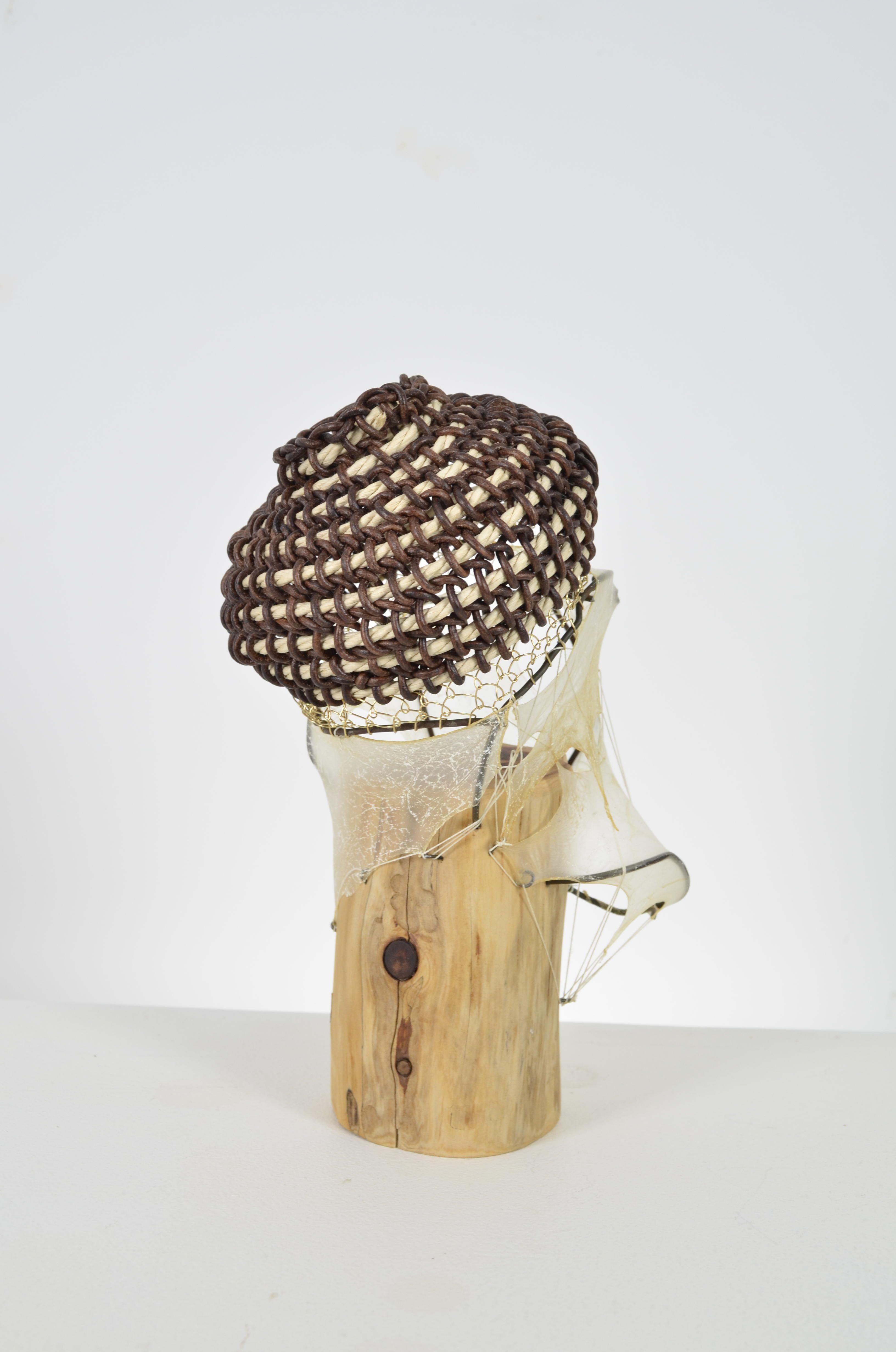 found fence, cedar, gut, paper twine, & leather cord - please contact for pricing