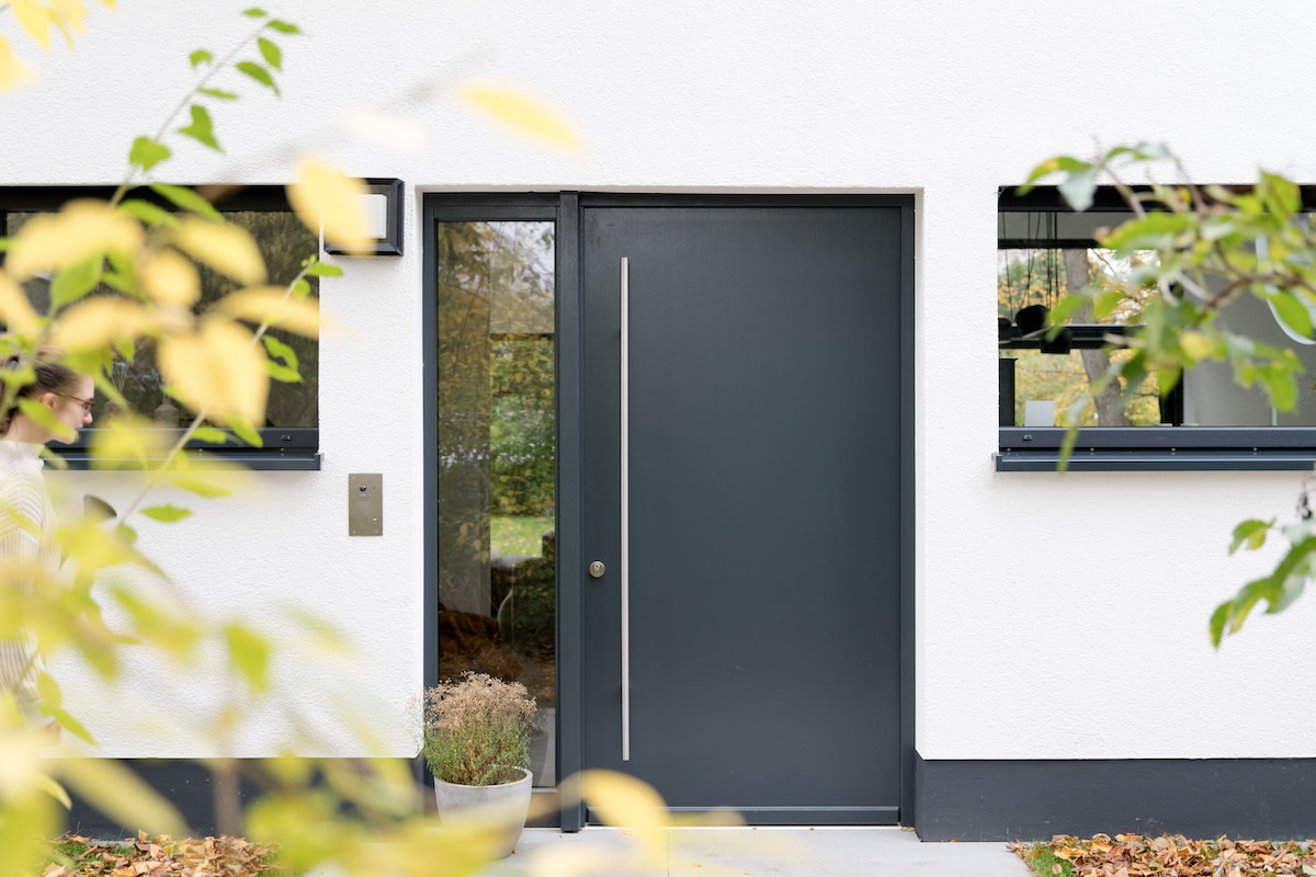 Sorpetaler wooden-front-door dark grey