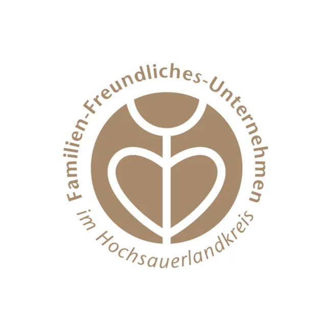 Familienfreundliches Unternehmen HSK Logo schwarz