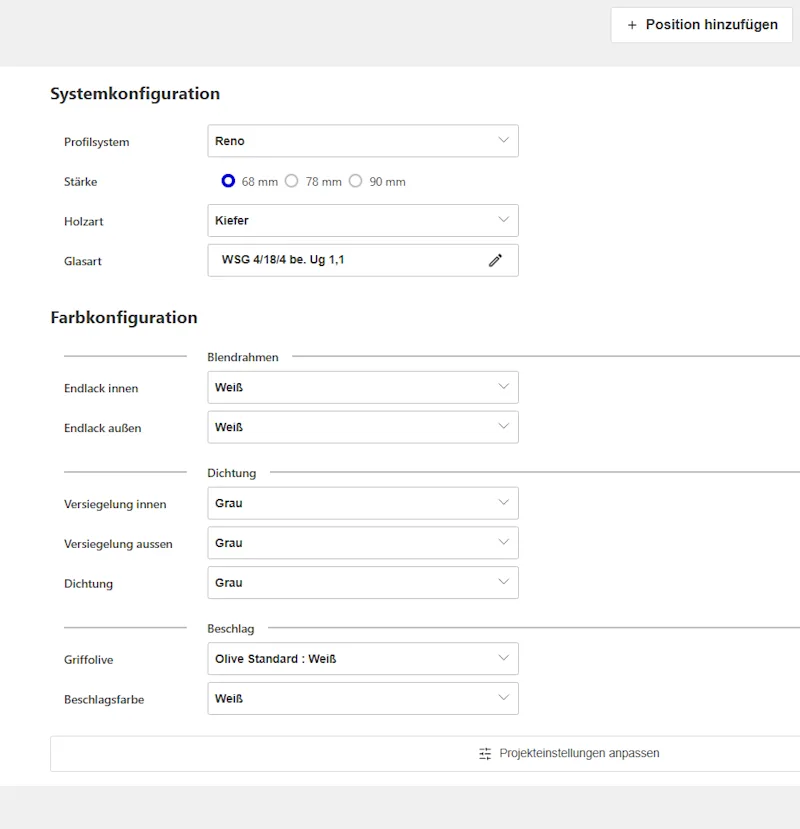 Screenshot Fensterkonfigurator