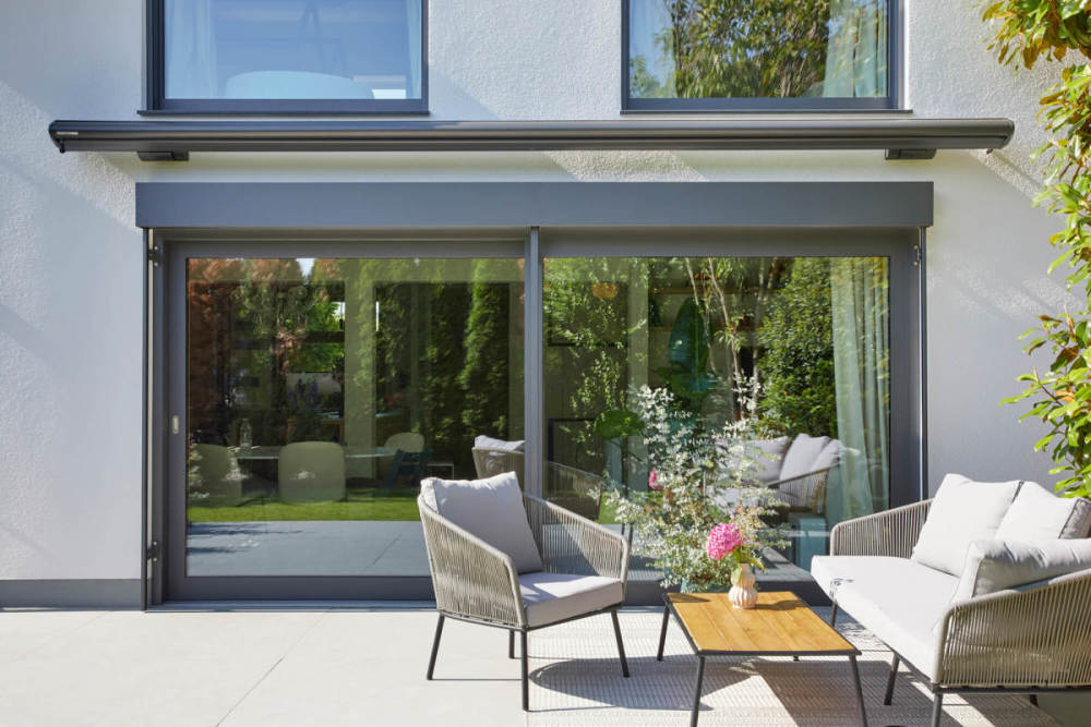 Sorpetaler Terrassentür Holz-Alu