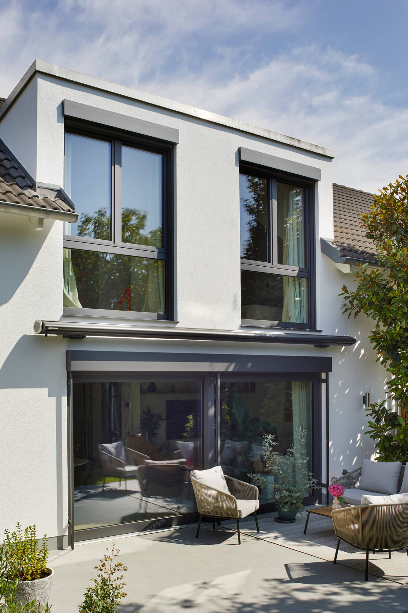 Holz-Alu-Fenster Außenansicht