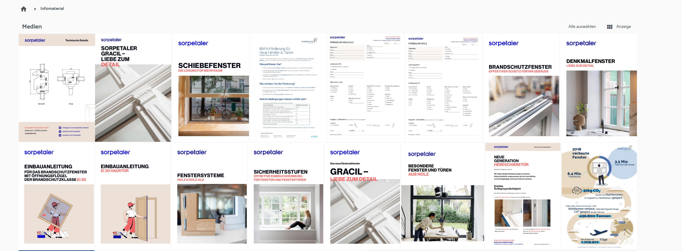 Sorpetaler Medienportal Infomaterial