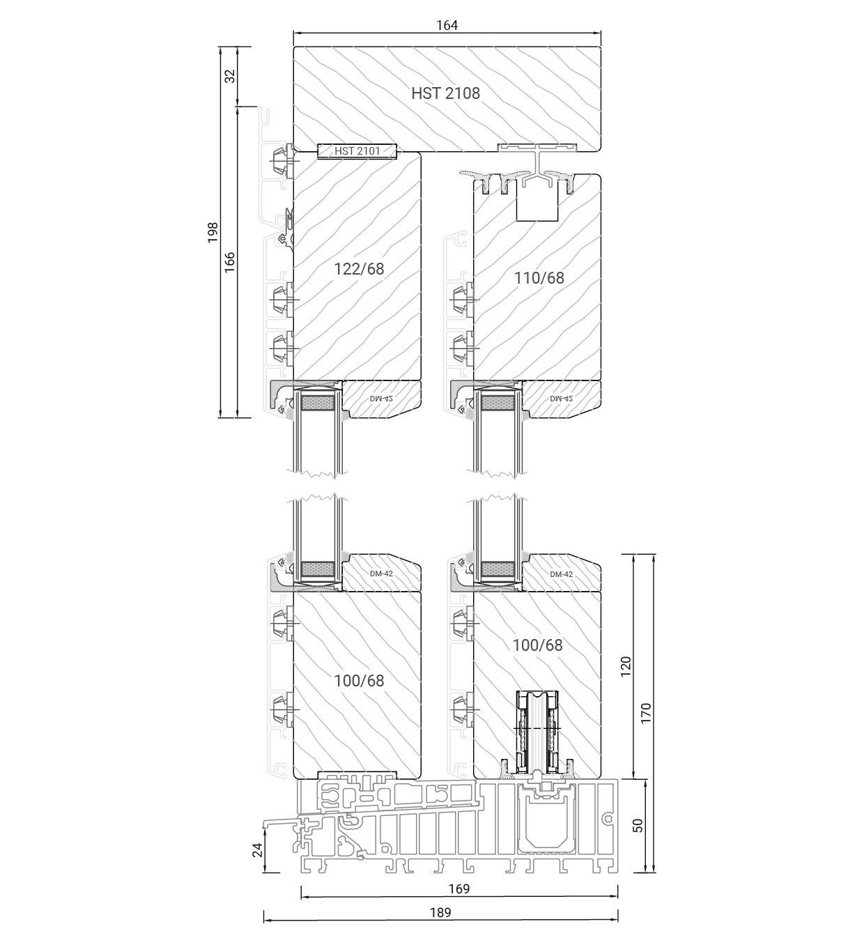 43 Hebeschiebetür Holz-Alu-Vertikal