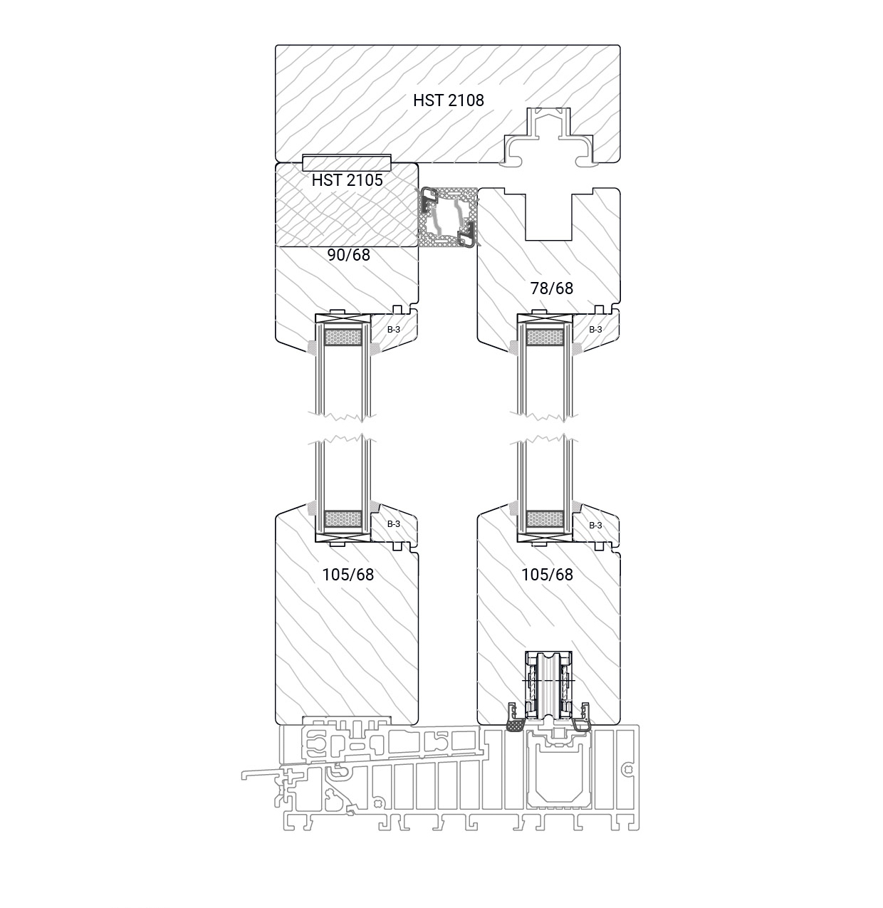 41 Hebeschiebetür Holz-Vertikal