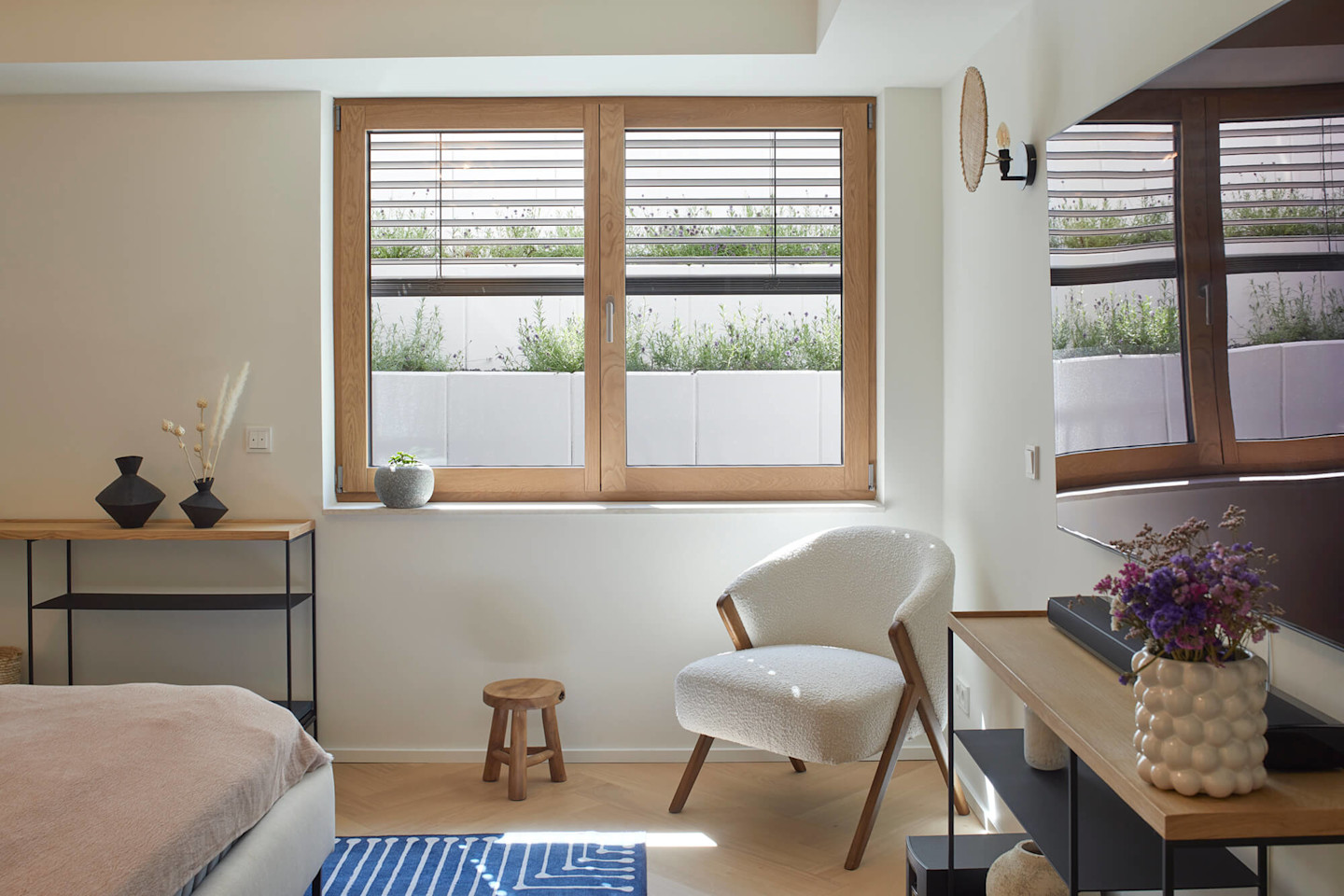 Holz-Alu-Fenster Schlafzimmer