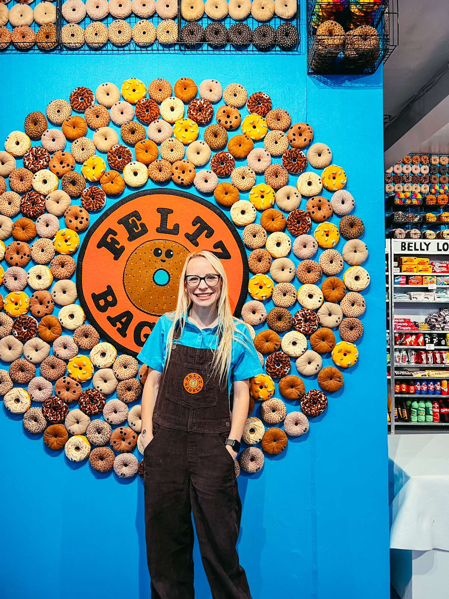 Artist Lucy Sparrow Is Back in New York With a Pop-Up Bagel Shop