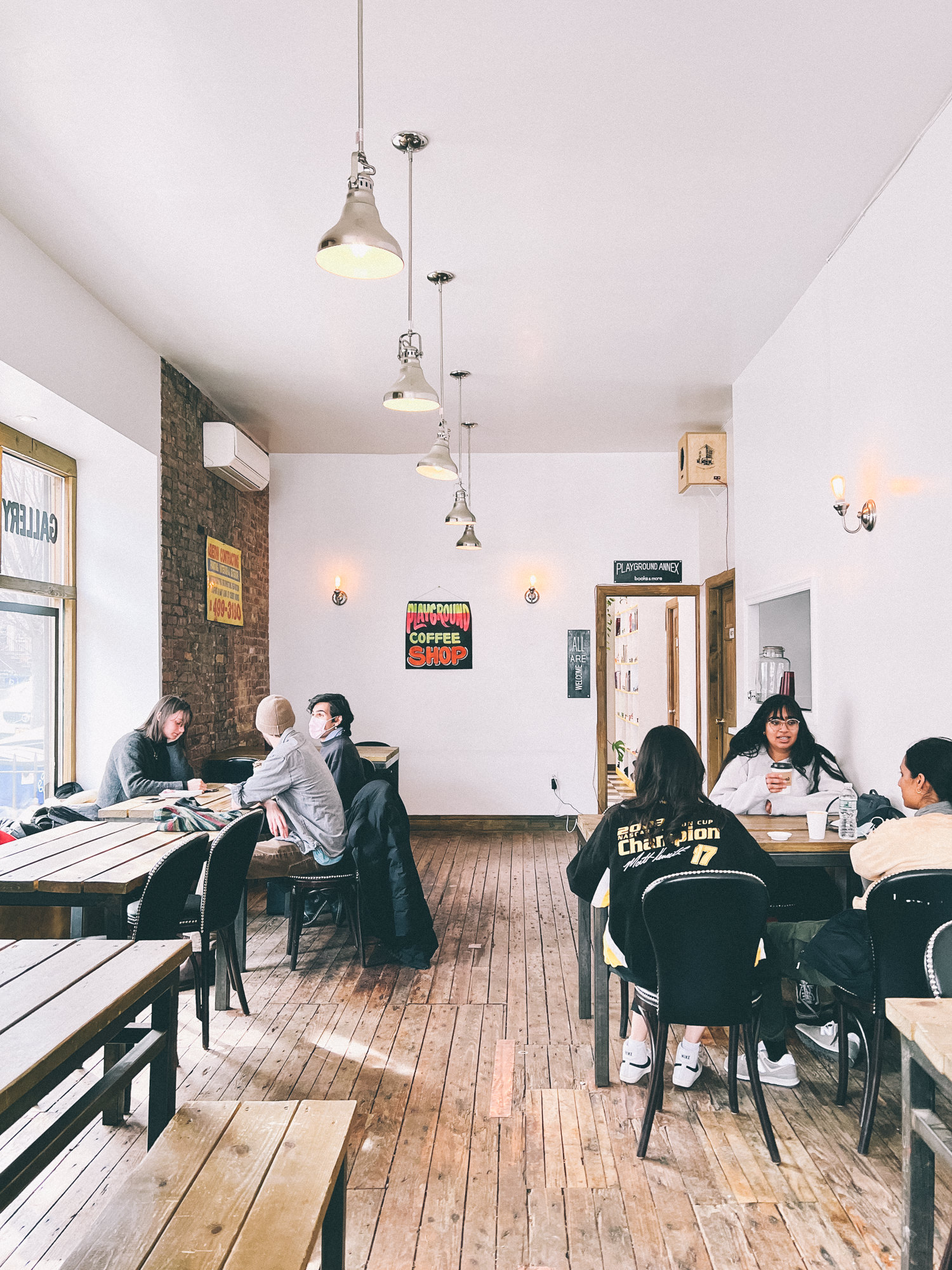 Coffee and Books and apparel and community space, Trendy hybrid coffee