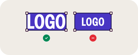Crop your logo tightly with minimal extra space to make it appear as large as possible