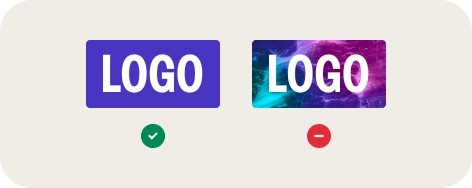 Save your logo on a solid background colour. Avoid using photography or multiple colours within your logo.