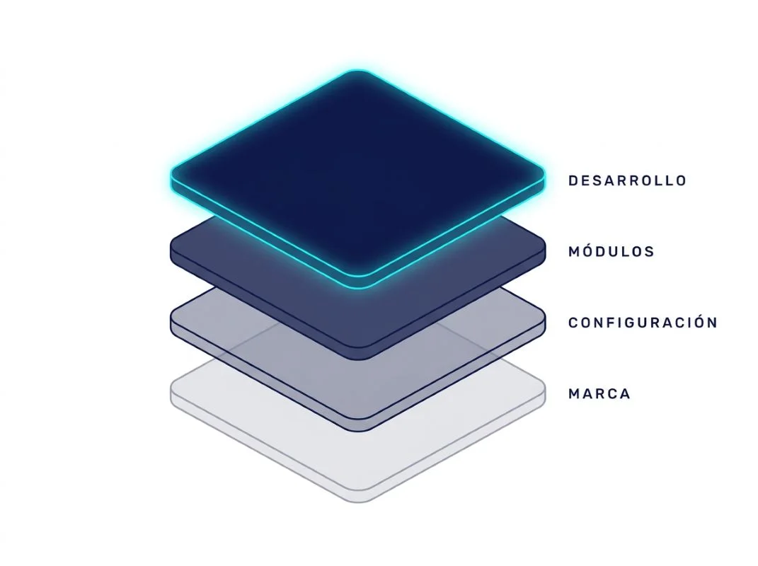Niveles de personalización de un software a medida para academias
