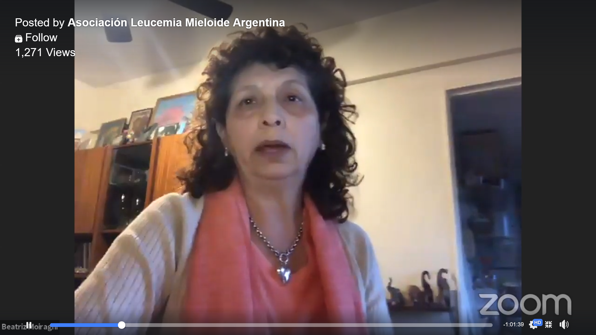 Webinar (in Spanish) from Argentina CML patient group ALMA