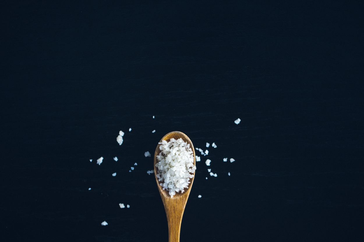 Salt on a spoon