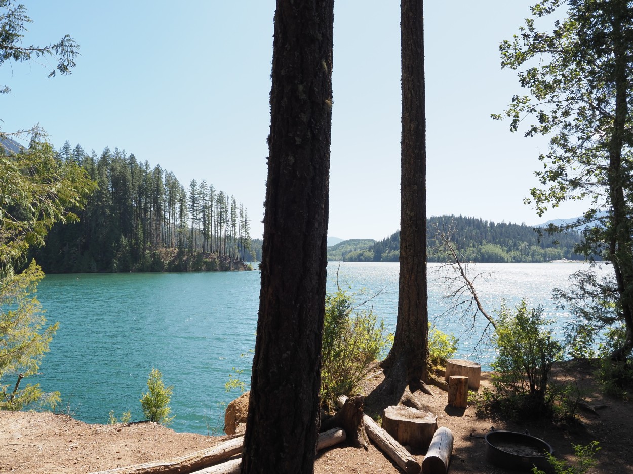 View of Baker Lake from Anderson Point Campsite