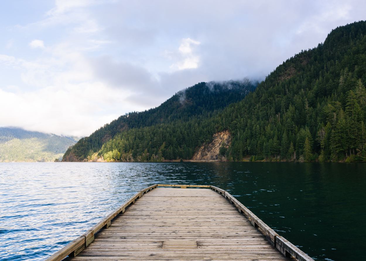 Lake Crescent view from dock