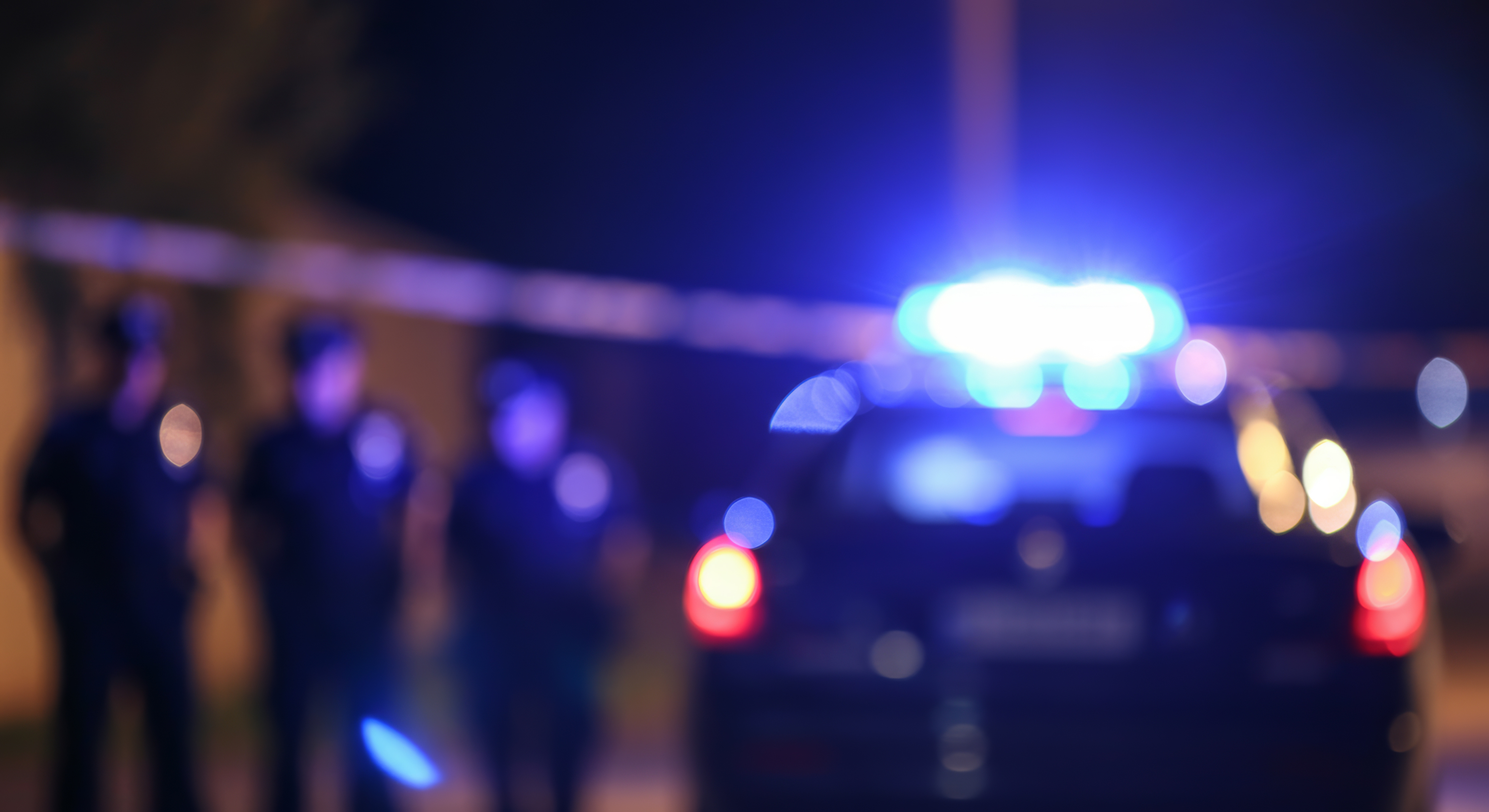 Polizeiauto mit Blaulicht