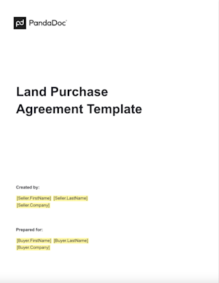 Land Purchase Agreement Template PandDoc