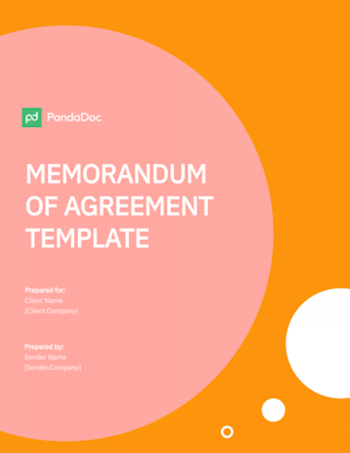 Memorandum of Agreement Template
