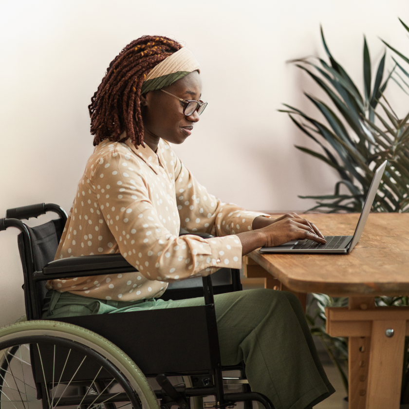 Woman at desk