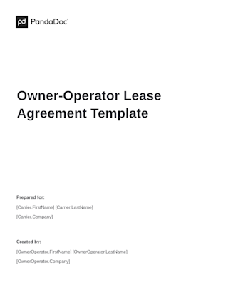 Owner-Operator Lease Agreement
