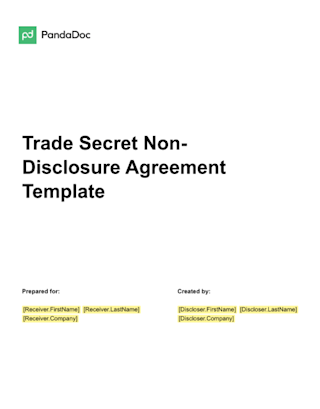 Trade Secret NDA Template