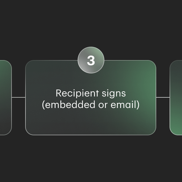 Signing process via API