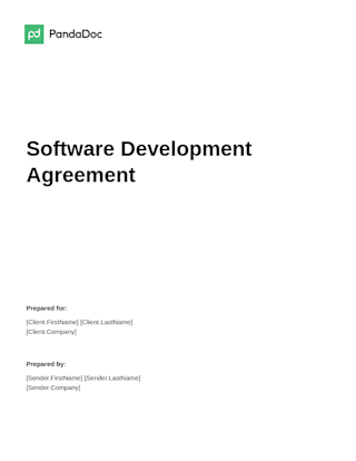 Software Development Agreement Template